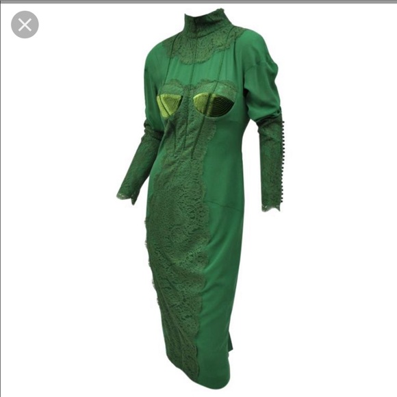 tom ford green dress